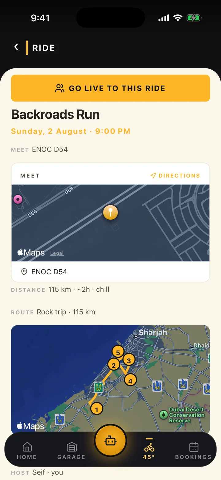 Plan the run, ride prepared